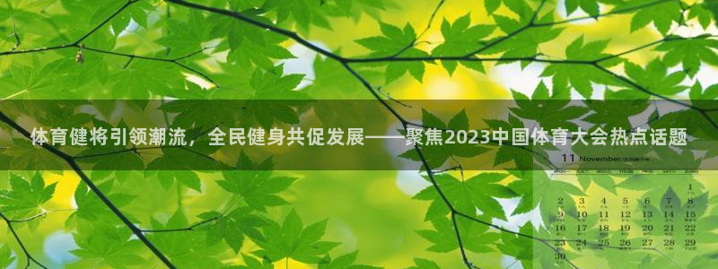 熊猫体育平台：体育健将引领潮流，全民健身共促发展——聚焦2023中国体育大会热点话题